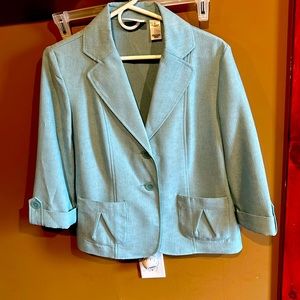 Turquoise/seafoam blazer